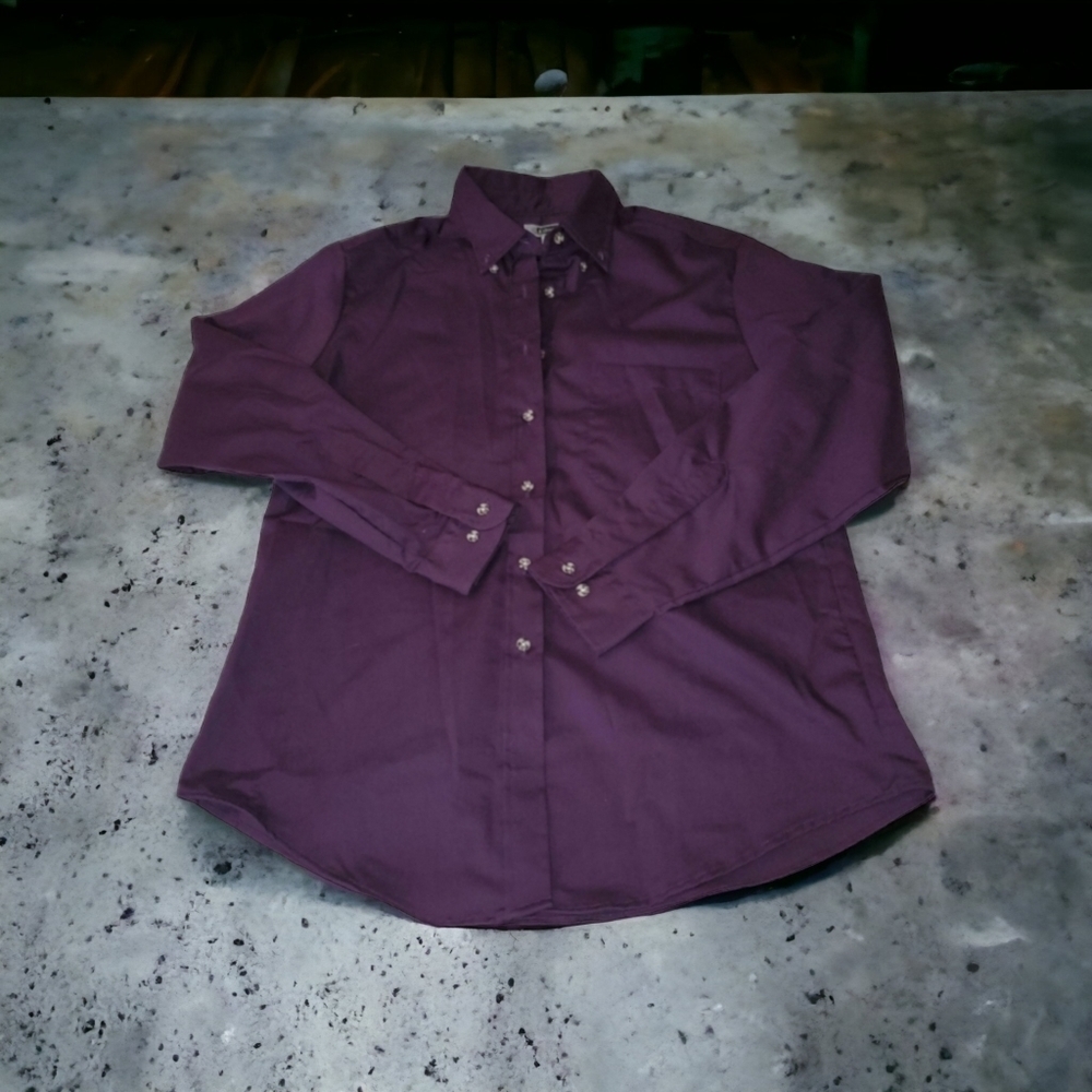 Edwards Purple Collared Button Down - Picture 3 of 8